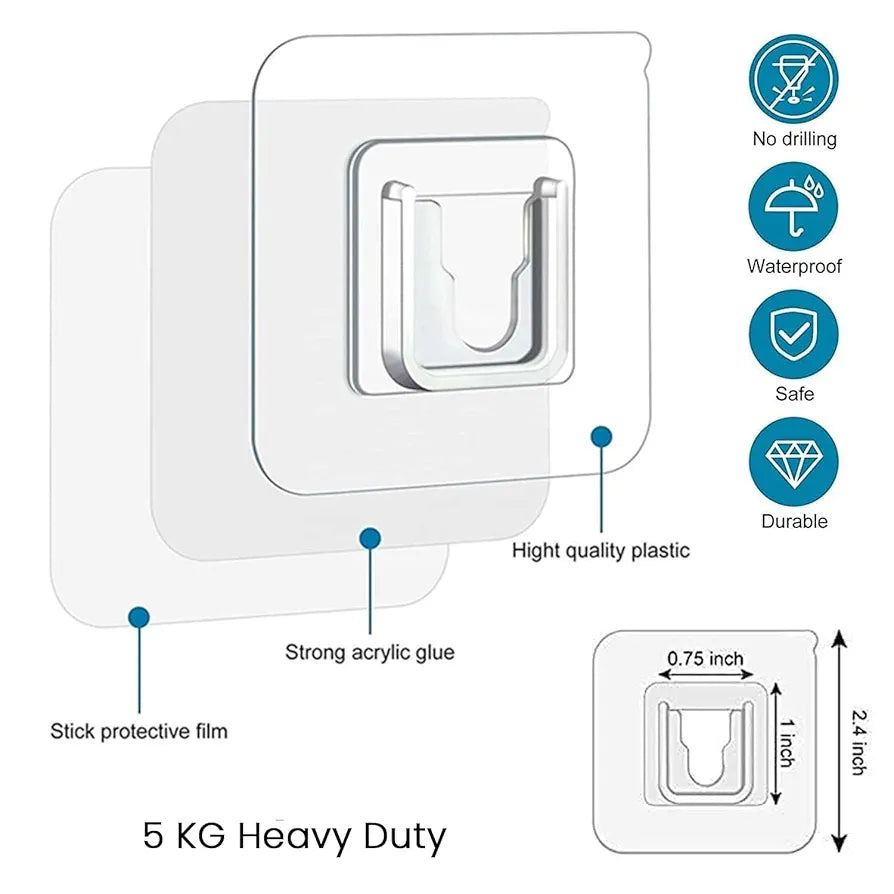 KROYWEN Plastic Soap Holder for Bathroom - Self-Adhesive Wall-Mounted Soap Case - Essential Bathroom Accessories Items - Durable Bathroom Soap Holder for Wall  White