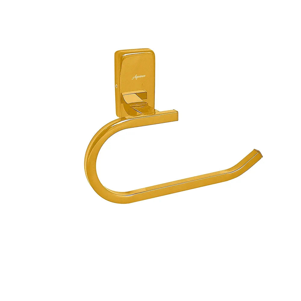 Aquieen Luxury Series Golden Wall Mounted Towel Ring for Hand Towel  