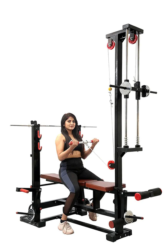 ALLFIT Fitness 20 in 1 BENCHE for Home Gym All in 1(4X2 Heavy Iron Pipe=Weights Capacity=300 Plus