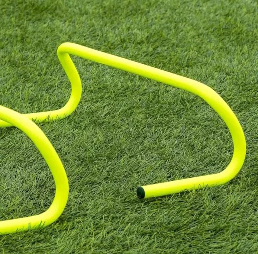 CABRIO Speed Training and Practice Hurdle Track and Fields 6 inch for Unisex Adult Yellow Color Pack of 