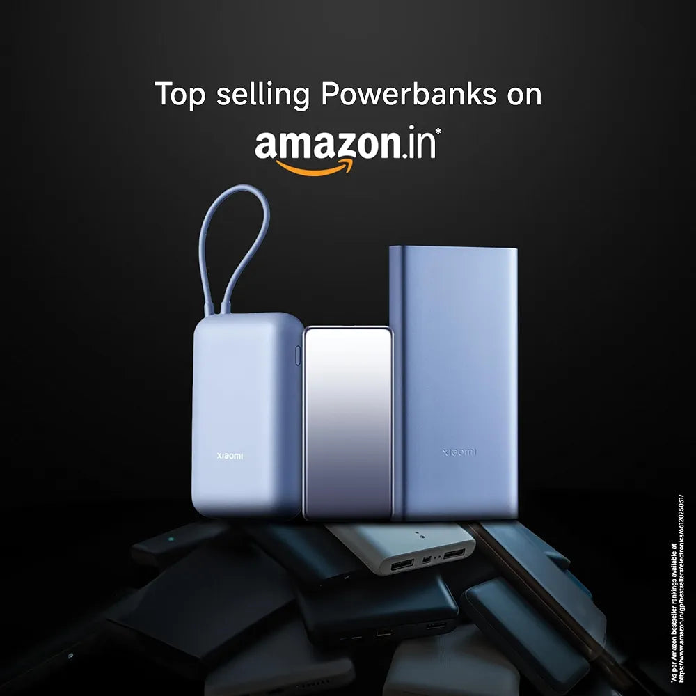Xiaomi Power Bank 10000mAh 22.5W Fast Charging PD | Power Delivery | Durable Steel Casing |Triple Output Ports|Supports Android and Apple, Tablets, Earbuds, Watches etc