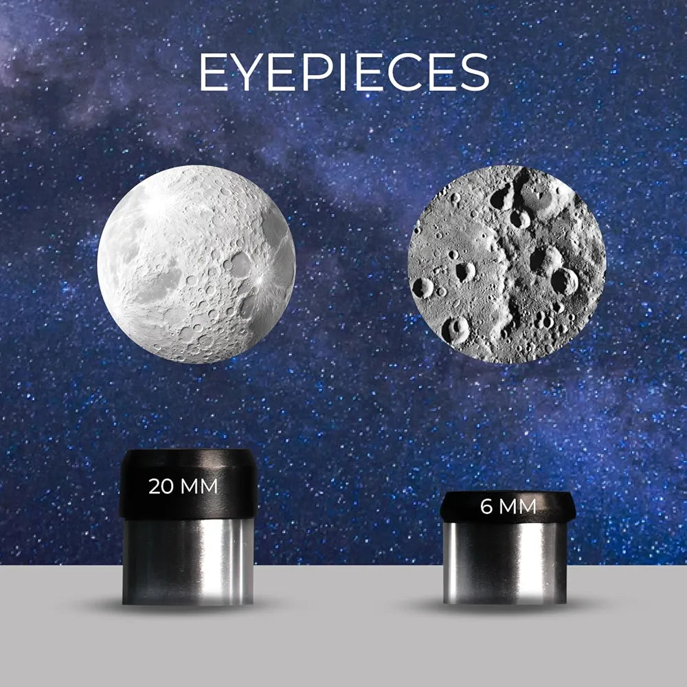 Pie Matrix Neo 50/360 HD Zoom Refractor Telescope – 90x Magnification, 360° Rotating Tripod, Clear Views of Moon & Wildlife, Lightweight Travel Bag – Ideal for Beginners & Stargazers.