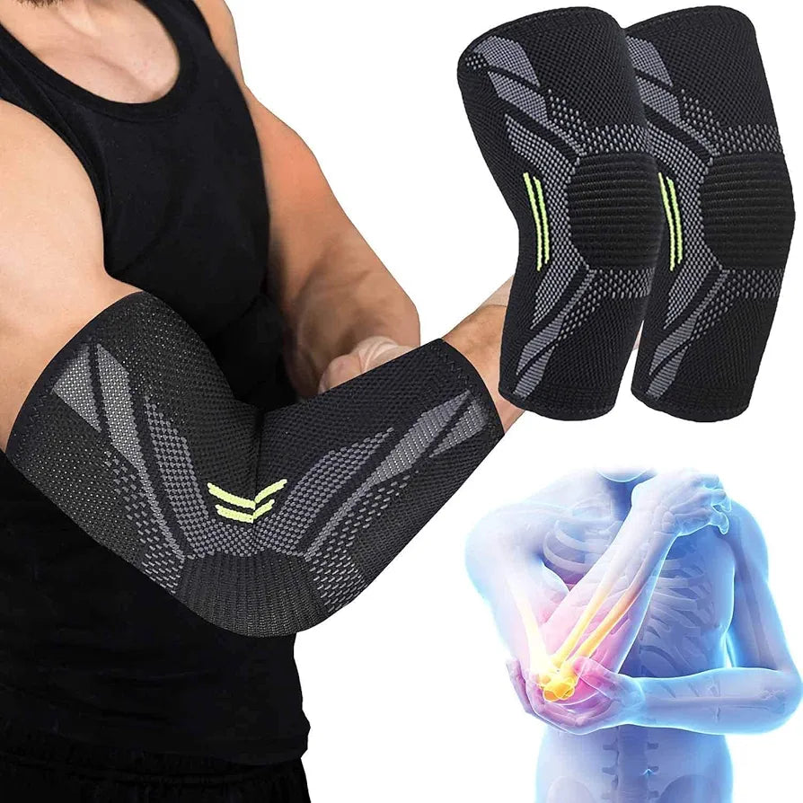 serveuttam Nylon Elbow Support For Gym-Elbow Brace For Men Women Workout Elbow Compression Sleeves For Tendonitis Pain Relief,Tennis,Volleyball,Cricket-Elbow Pain