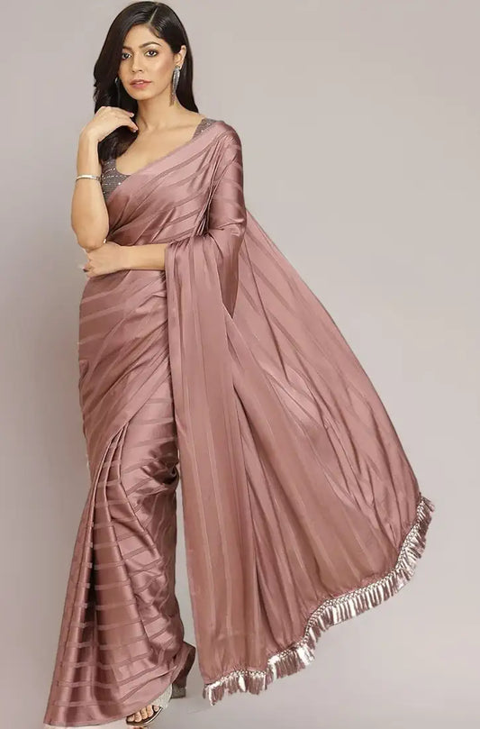 Womanista Women's Satin Sarees