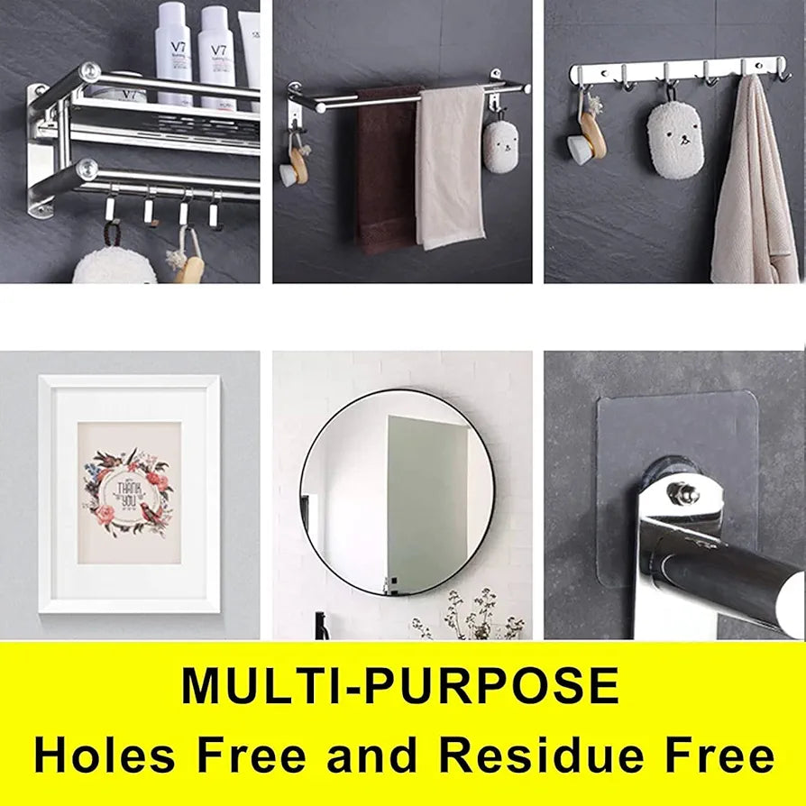 JIALTO Wall Hooks for Hanging Strong, Adhesive Hooks for Wall Heavy Duty, Wall hangings, Kitchen Accessories Items, Sticky Photo Frame Hangers 