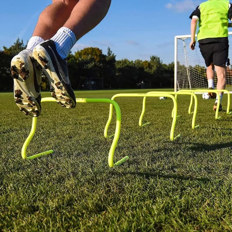 CABRIO Speed Training and Practice Hurdle Track and Fields 6 inch for Unisex Adult Yellow Color Pack of 