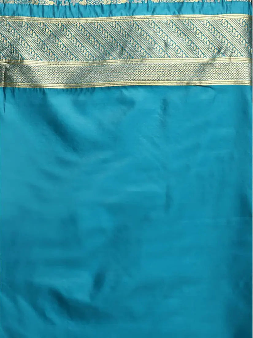 rangita Women Banarasi Silk Saree With Blouse Piece