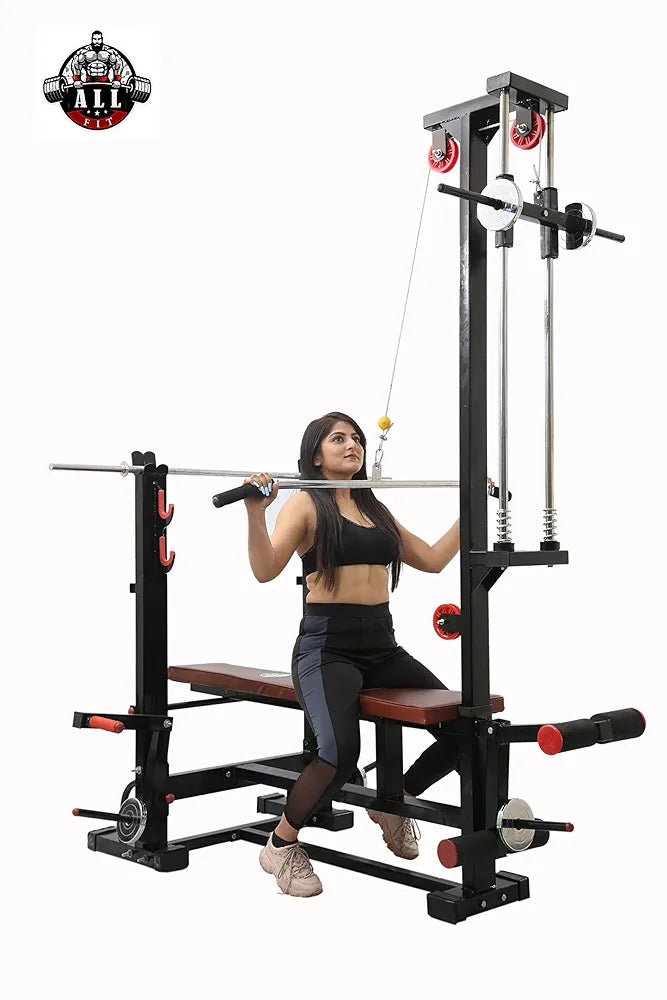 ALLFIT Fitness 20 in 1 BENCHE for Home Gym All in 1(4X2 Heavy Iron Pipe=Weights Capacity=300 Plus