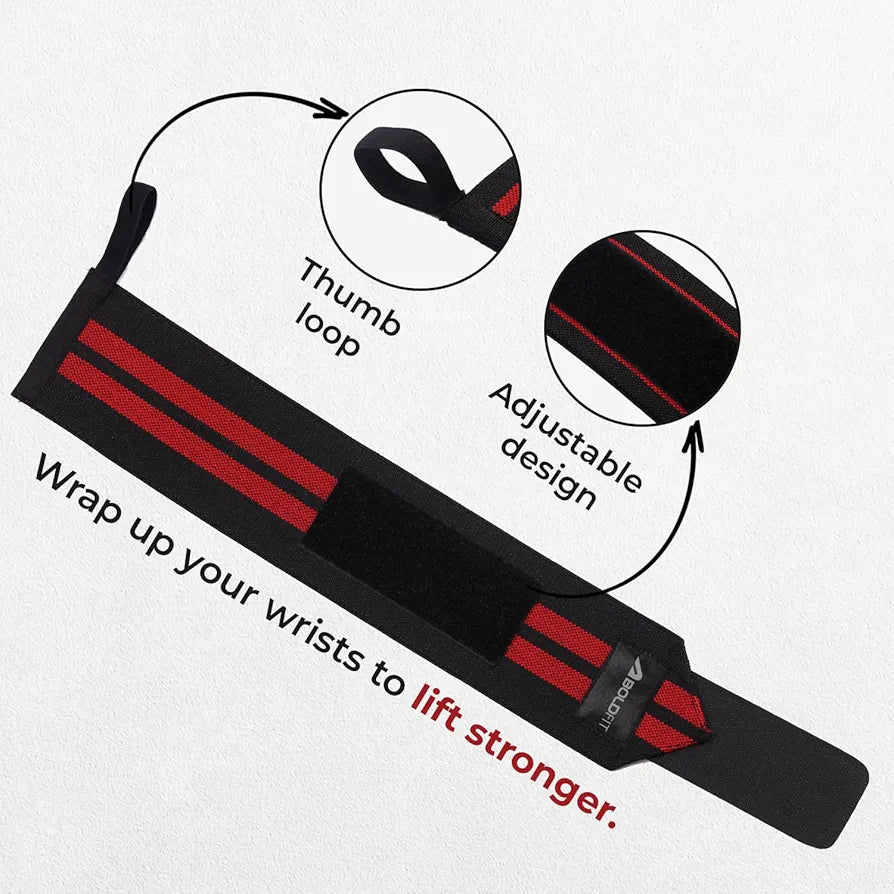 Boldfit Cotton Wrist Band for Men & Women, Wrist Supporter for Gym Wrist Wrap/Straps Gym Accessories for Men for Hand Grip & Wrist Support While Workout 
