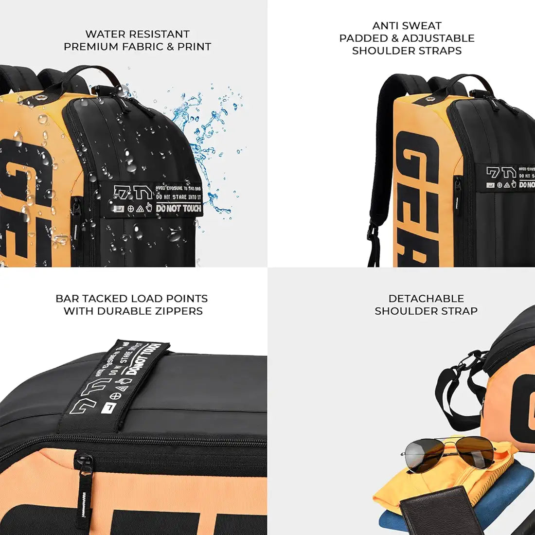 Gear Statement Maxis 3.0 10"/29L Medium Water Resistant Duffle Polyester Bag/Travel Bag/Gym Bag for Men & Women