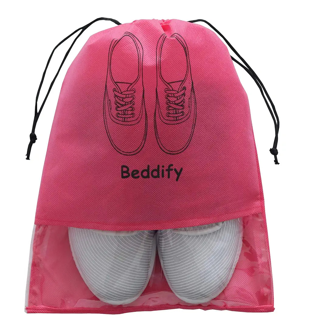 Beddify Pack of 12 Shoe Bags for Travel & Storage Travel Organizer for Women & Men Travel Accessories Shoe Organizer Shoe Pouches Travel Shoe Cover Travel Essentials 