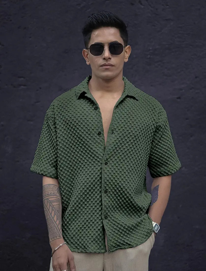 NexaFlair Shirt for Men | Mens Casual Shirt | Men Stylish Shirt | Men Polycotton Shirt | Men's Regular Fit | Men Formal Shirt | Men's Hlaf Sleeve Shirt