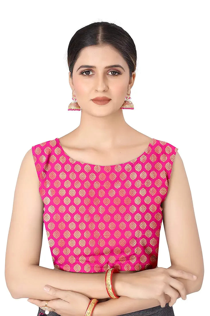 Enthone Women's Woven Banarasi Silk Saree with Blouse Piece