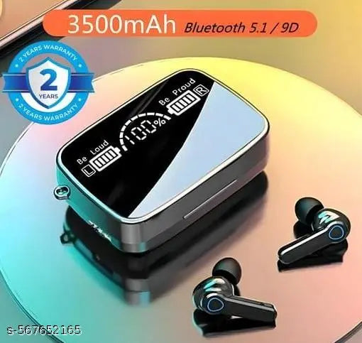 Name : New M19 Wireless Earbuds TWS 5.1 Large Screen Dual LED Digital Display Touch Bluetooth Headset Headphones Mini Compact Portable Sports Waterproof Stereo in Ear Earphones