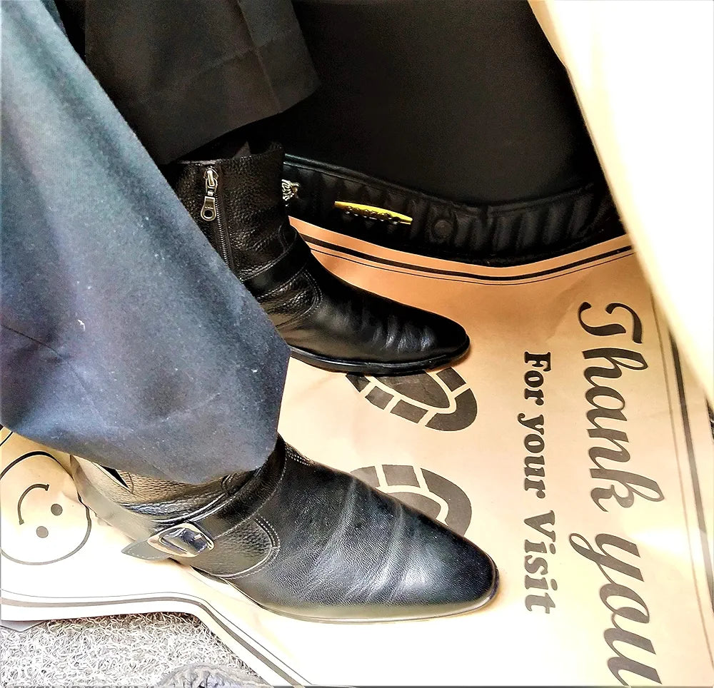 CONVRT Car Compatible With Disposable Paper Foot Mat, Large Size, Universal Size, Brown 