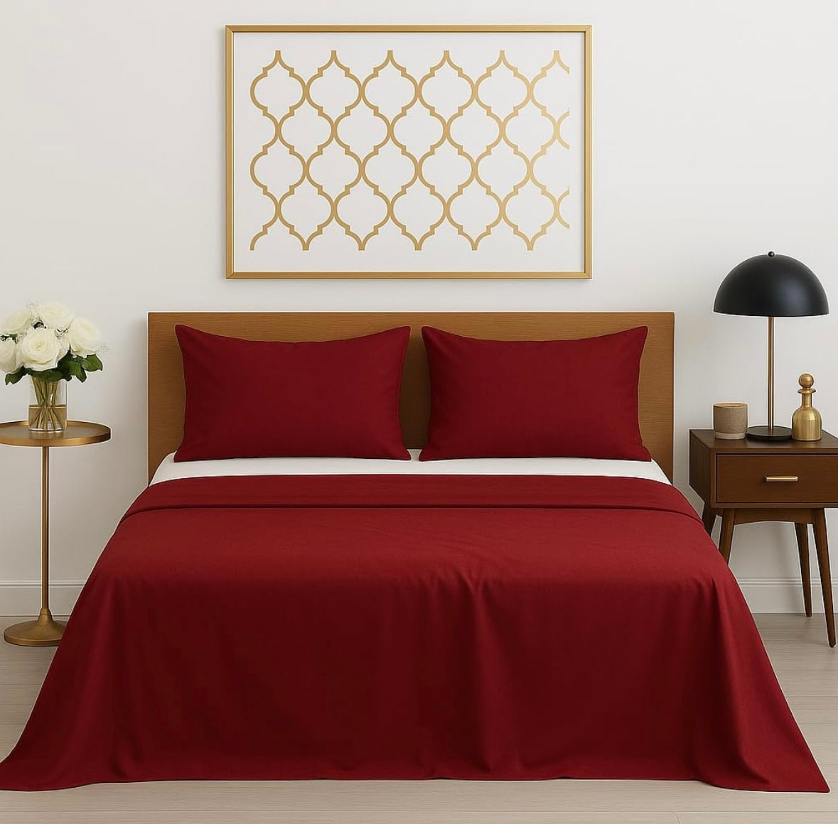 Microfiber Double Bed Sheet - Solid Color, Ultra-Soft Bedsheet for Bedroom, Lightweight Plain Bedsheet for Double Bed 90x100 Inch, Dark Grey