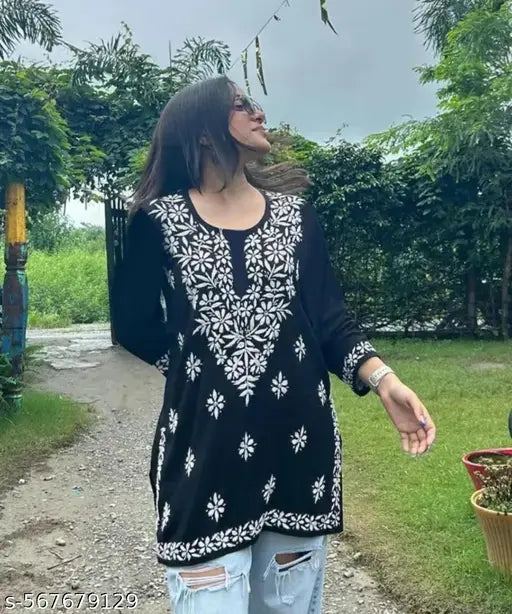Short length kurtis fancy new Concept Designer women's wear and Girls Wear in daily wear