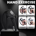 Shopeleven D-SHAPE Professional Adjustable Hand Gripper With 10KG to 100KG Resistance Range Hand Grip/Fitness Grip (Black)