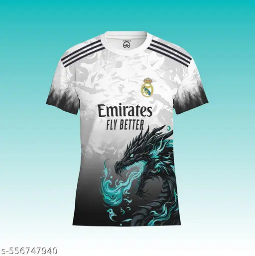 REAL MADRID BYBLADE KAY DRAG0N EDITION|LA LIGA AND UCL | FAN JERSEY | SUMMER FABRIC | 2025 MEN JERSEY | 15UCL BADGE IN HAND | EUROPEAN FOOTBALL