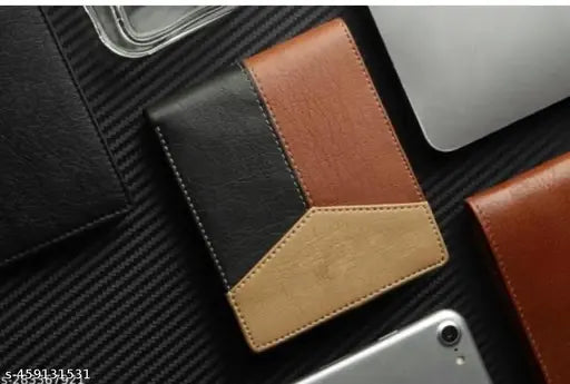 Men Casual, Ethnic, Evening/Party, Travel, Formal, Trendy Beige Artificial Leather Wallet - Regular Size (13 Card Slots)