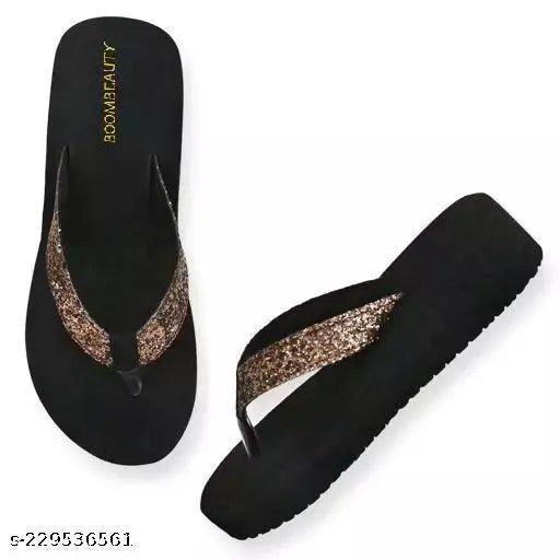 Two Soft Stylish Women Slippers Lightweight Comfort Fancy Trending Latest Flip Flops Slippers, For Ladies and Girls