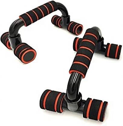 WELCO High-density PVC & PP Stand For Exercise Dips Chest pres training Push-up Bar. Ab Exerciser (Multicolor)