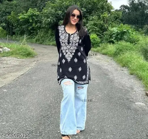 Short length kurtis fancy new Concept Designer women's wear and Girls Wear in daily wear