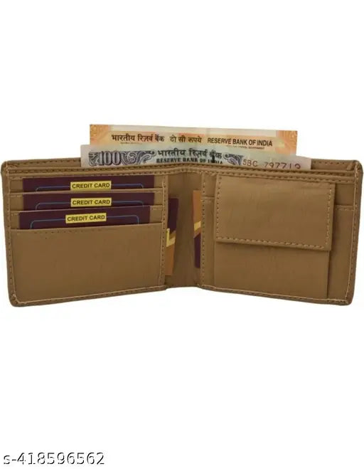 Men Casual, Travel, Formal Brown Artificial Leather Wallet