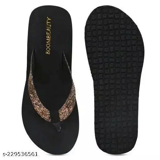 Two Soft Stylish Women Slippers Lightweight Comfort Fancy Trending Latest Flip Flops Slippers, For Ladies and Girls