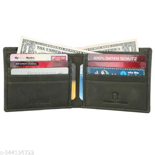 HIDE LIKE RFID Blocking Men's Wallet | Genuine Leather Wallet For Men | Pure Leather Purse | New Generation Stylish Wallet