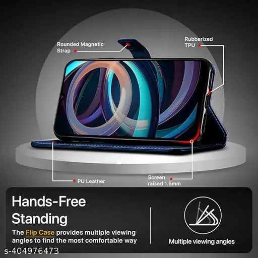 poco c61 MI REDMI A3 BLUE FLIP COVER FOR GIRLS AND BOYS SIMPLE COVER POCO C61