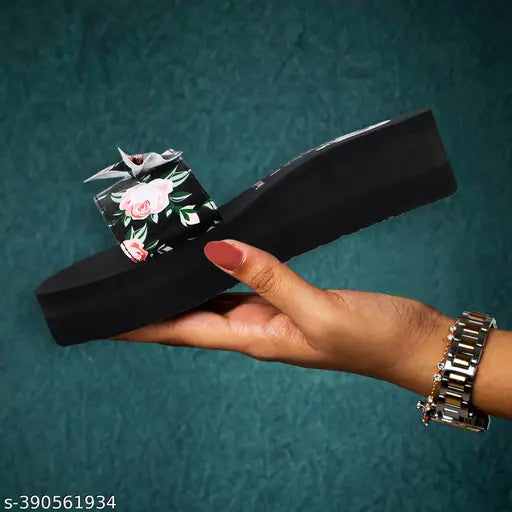 Two Soft Women's Slippers \/Daily use stylish slippers\/flipflop\/Heels Slipper for Women & Girls \/Doctor Ortho Slipper